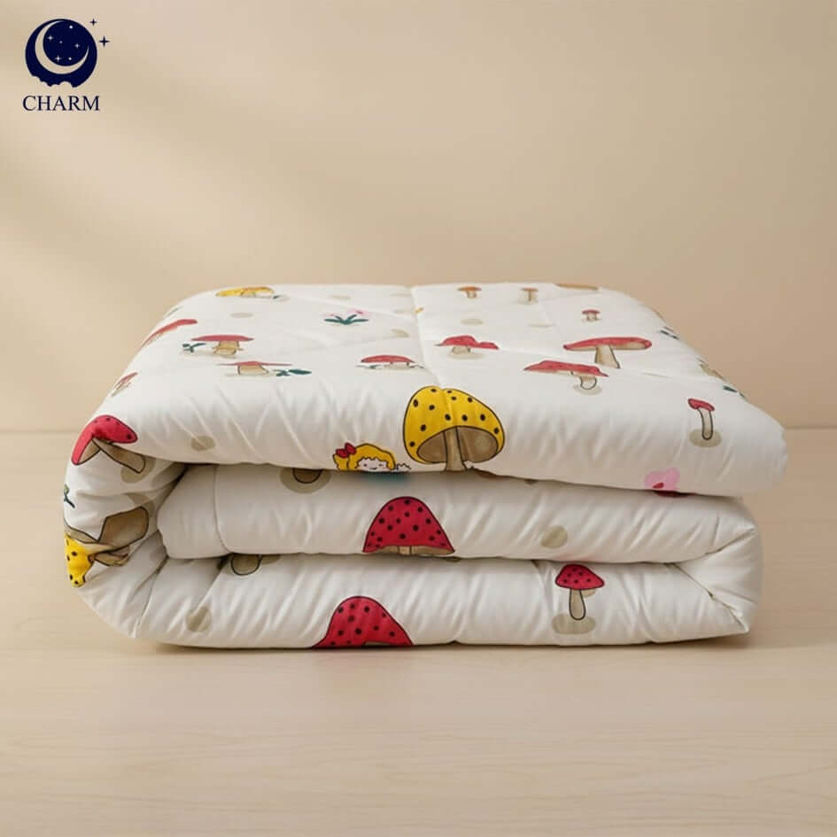 ผ้าห่มนวม CHARM คอลเลคชั่น DREAMY 5 FT SIZE 150&times;200 CM LUMI MUSHROOM DESIGN